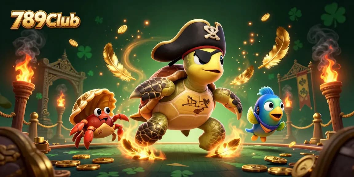 Engage with exciting games at 789Club featuring rich visuals of casino-themed characters and treasures.