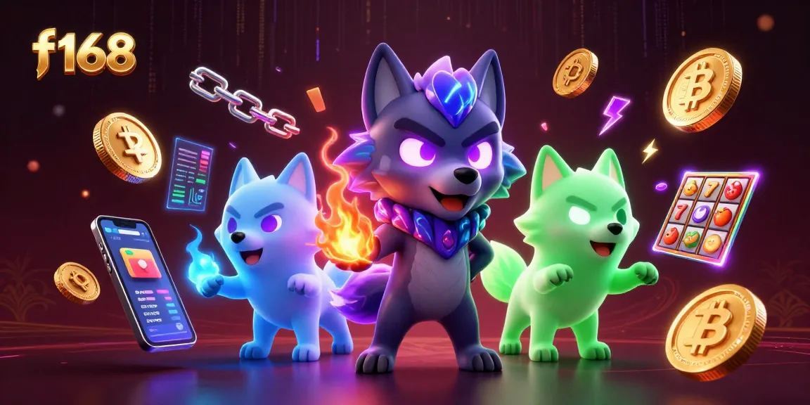 Experience thrilling slots and jackpots with f168’s dynamic casino scene featuring glowing wolves.