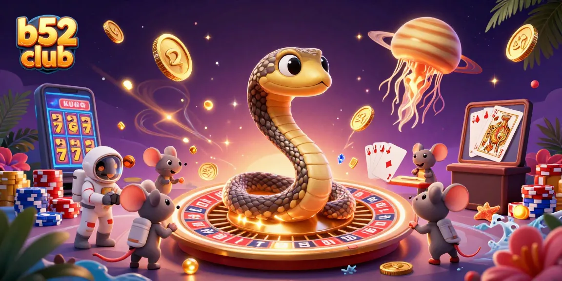 Engage in thrilling gameplay with the b52 club, featuring vibrant casino elements and an exciting scene.