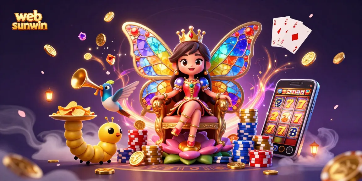 Catch the excitement of web sunwin with vibrant casino elements and magical characters.