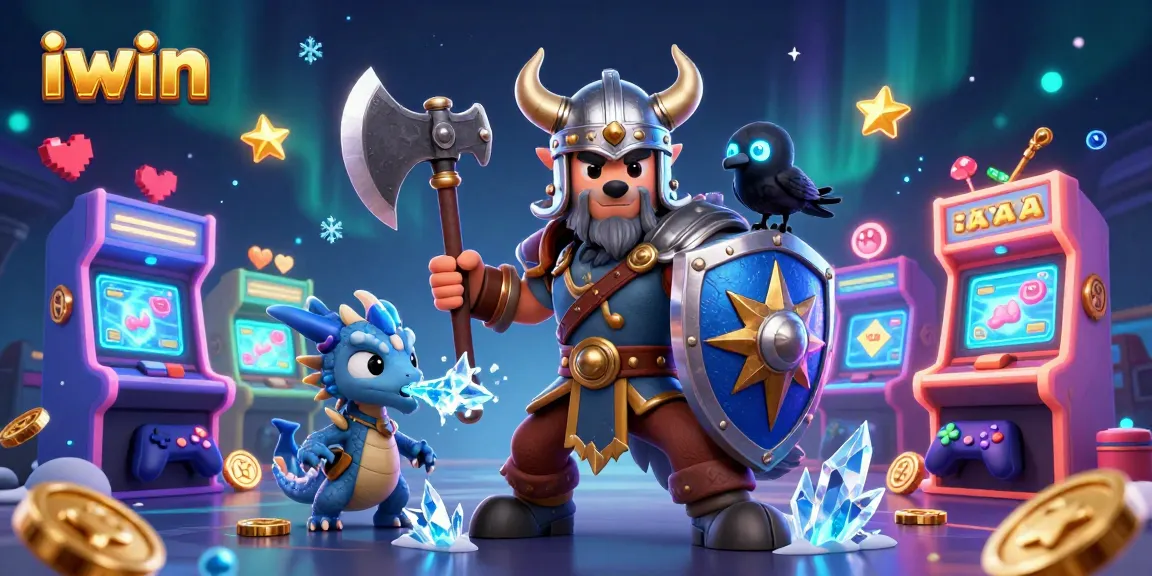 Engage with exciting games at iwin, featuring colorful characters and vibrant casino elements.