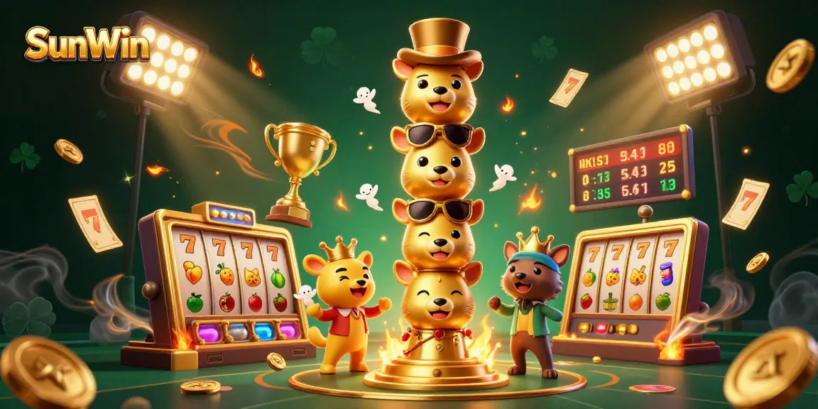 Experience the thrill of winning big with SunWin's dynamic slot games and vibrant casino atmosphere.