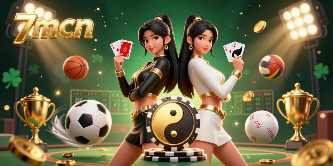 Engage with the thrilling dynamics of 7mcn sports betting through an energetic scene showcasing Asian women and casino elements.