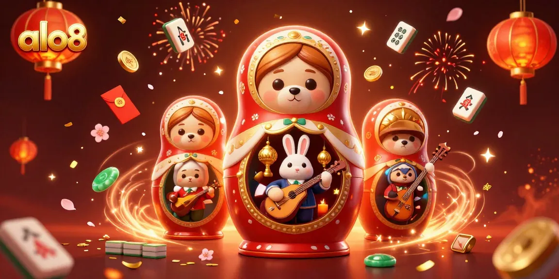 Engage in thrilling gaming with alo8 as charming bears host a vibrant casino scene.