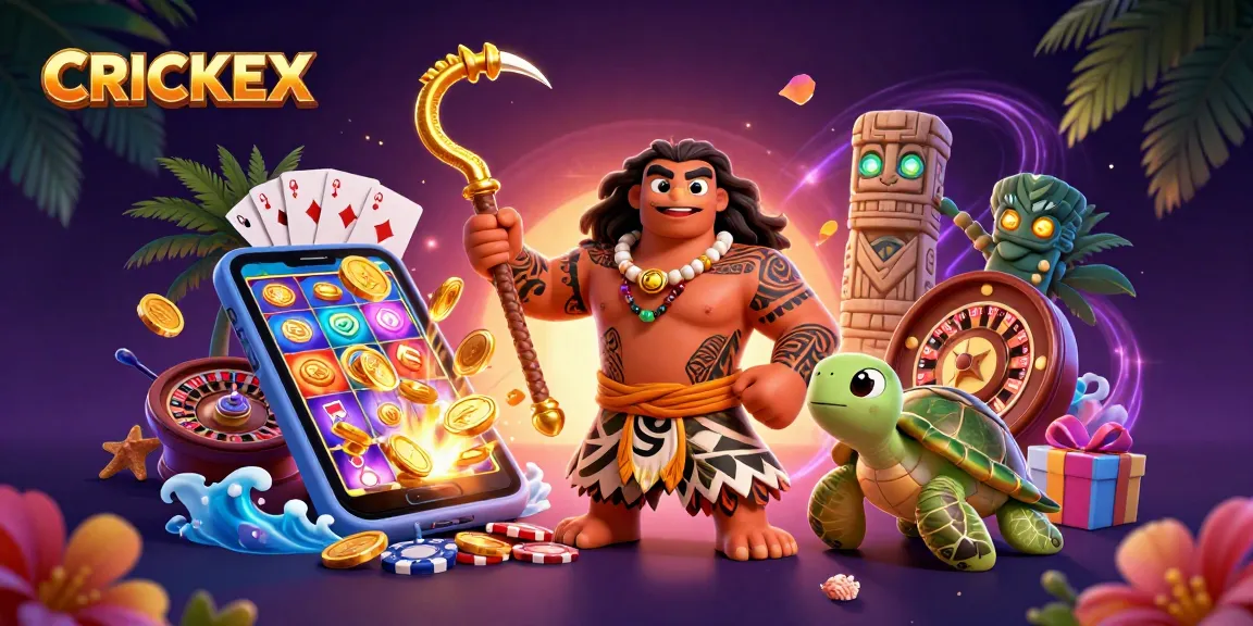 Experience the excitement of CRICKEX with vibrant gaming elements in an engaging scene.