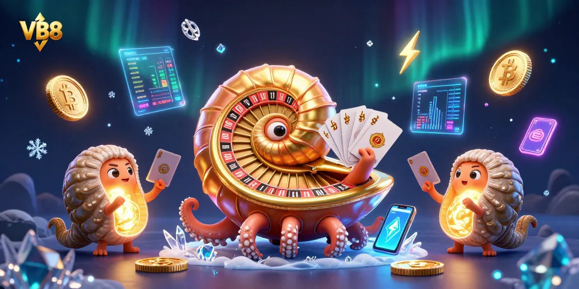 Engage in thrilling gaming adventures with VB8, featuring a giant nautilus and glowing NFTs.
