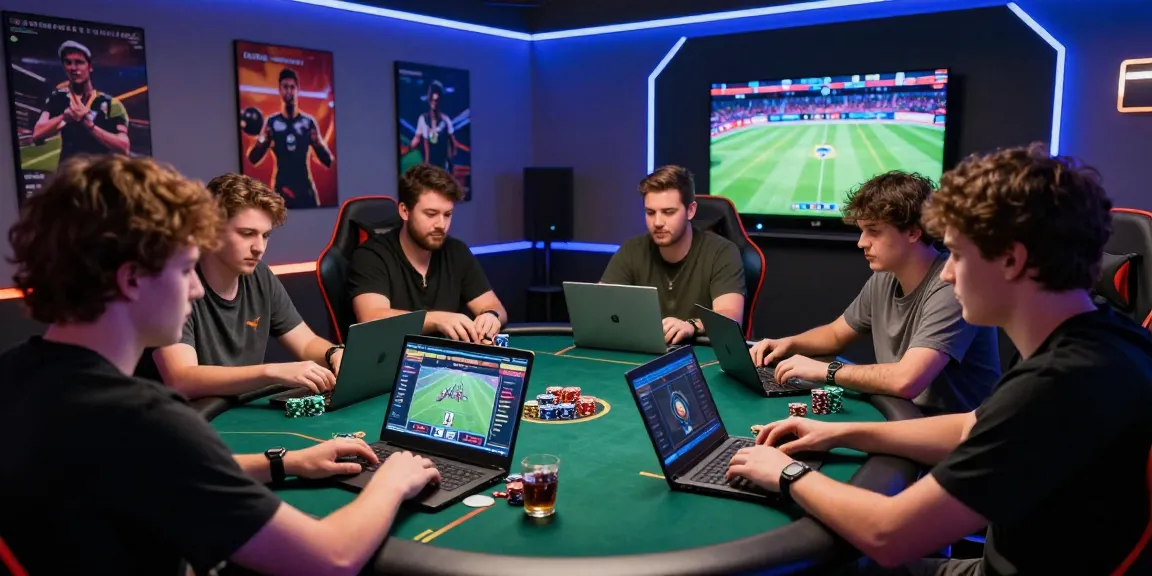 Players enjoying go+99 online poker in a dynamic gaming room, showcasing excitement and camaraderie.